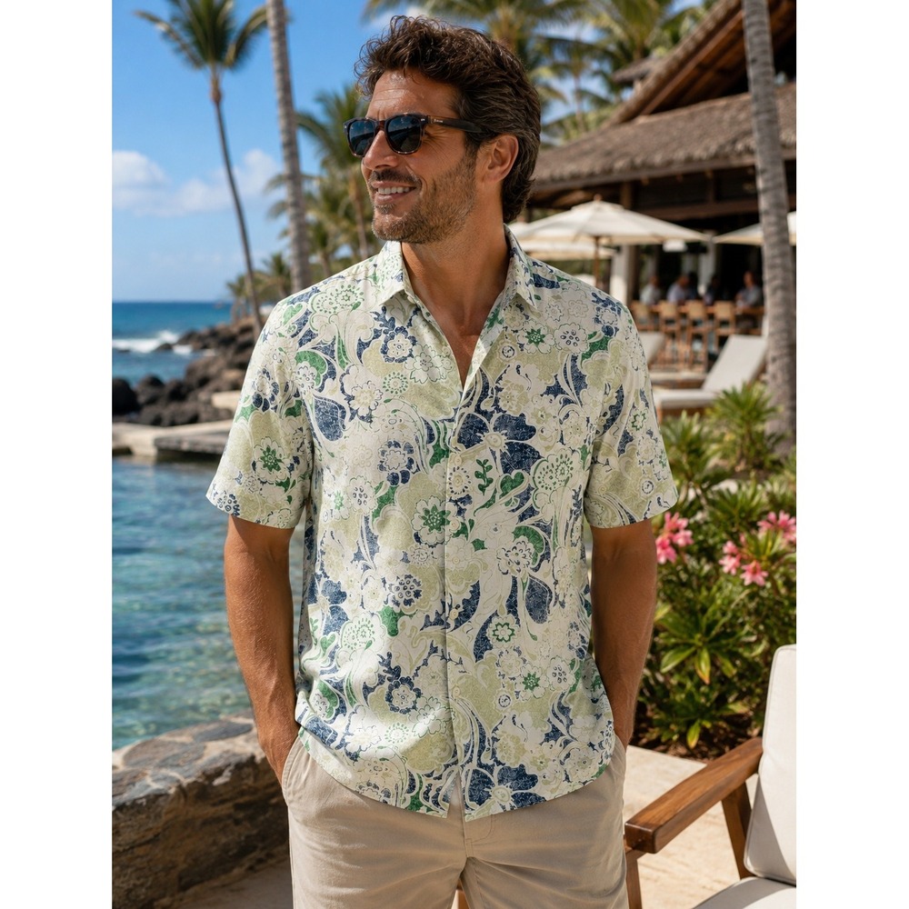 Tommy Bahama Limited Edition Silk Blend Floral Camp Shirt Men's XL Resort Luxury - Picture 11 of 11